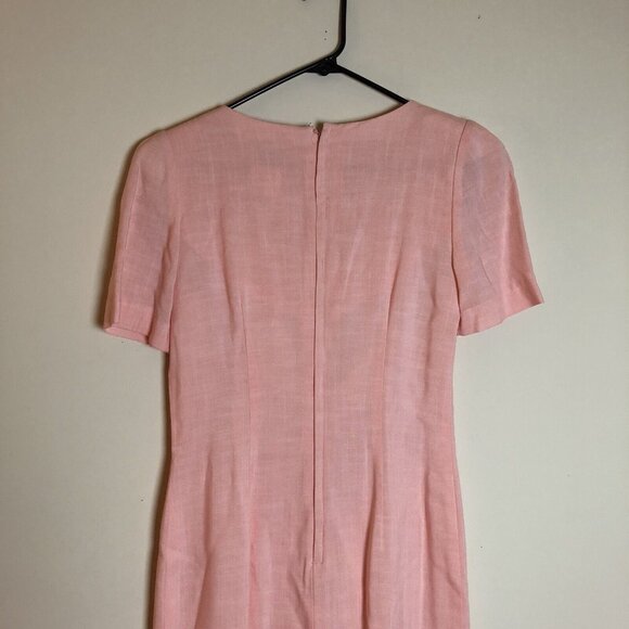 Lang Originals 10 Sheath Dress Queen Anne Beaded Embroidered Womens - Picture 8 of 9